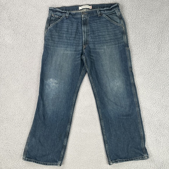 Levi's Carpenter Jeans Men 38x30 Blue Loose Straight Wide Leg Baggy Y2K Skater - Picture 1 of 16